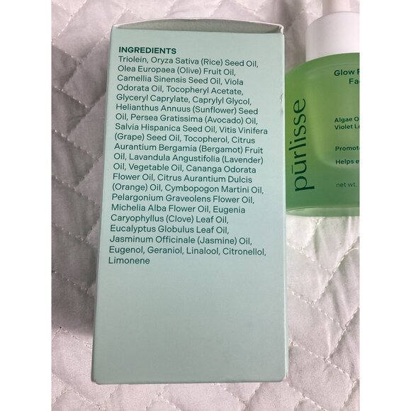 Purlisse Glow Revival Facial Oil  Algae & Violet Leaf Oils Elasticity 1 fl. oz. - Picture 4 of 5